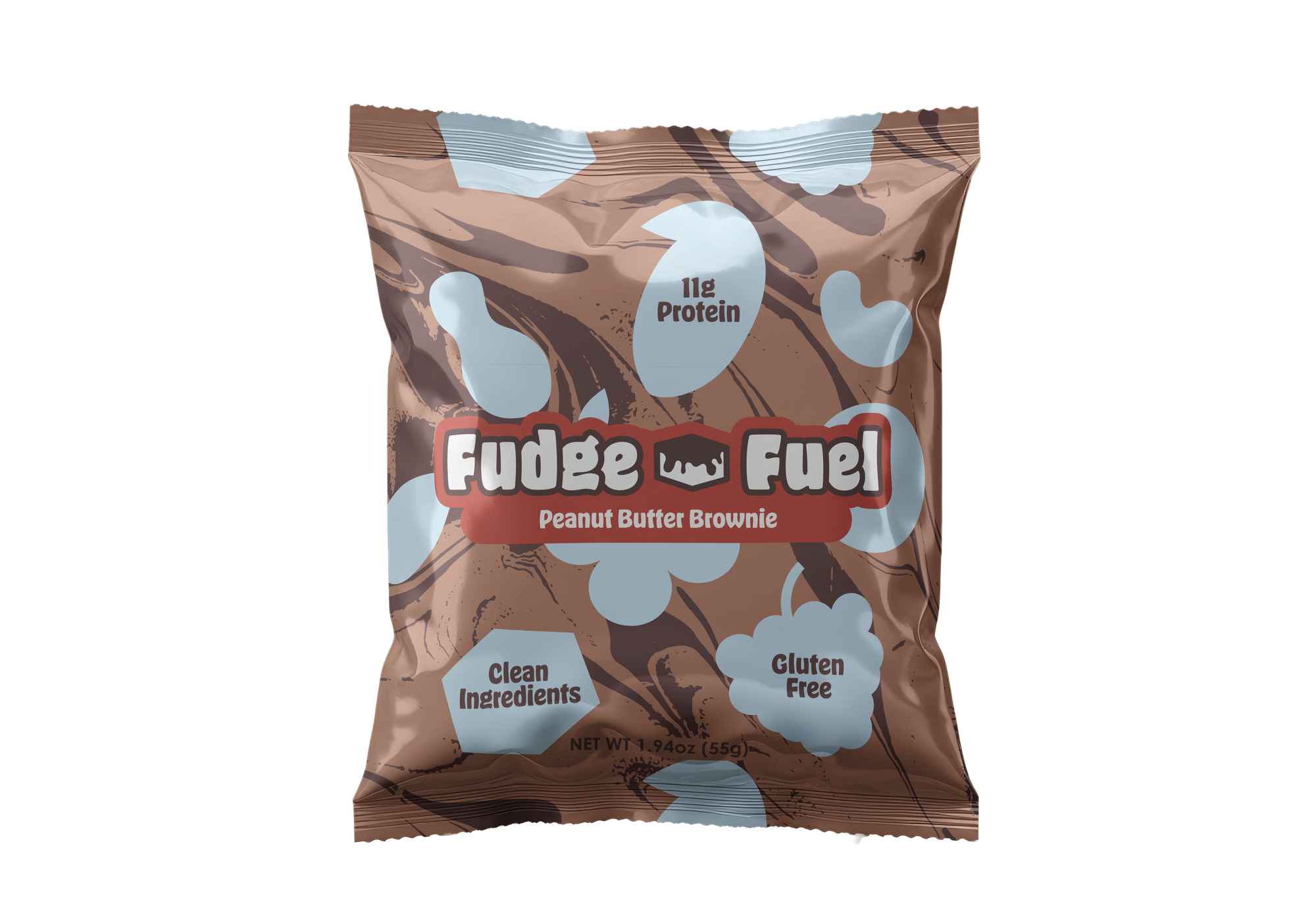Fudge Fuel-Peanut Butter Chocolate brownie