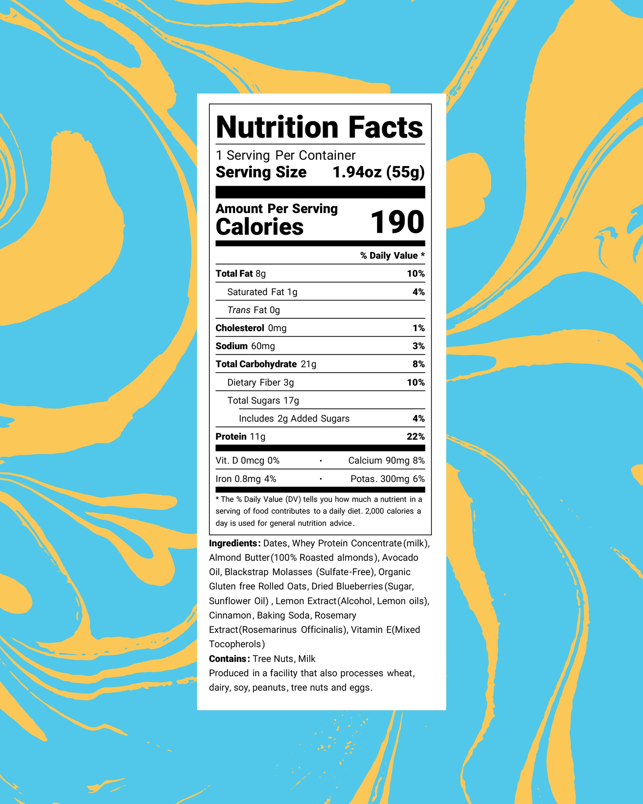 Lemon Blueberry Oat: 16-Pack